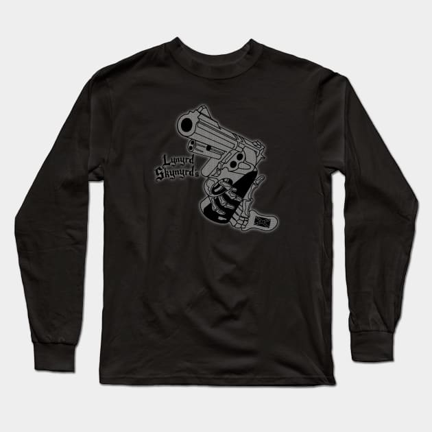 rock gun retro Long Sleeve T-Shirt by GleenLotus Ink